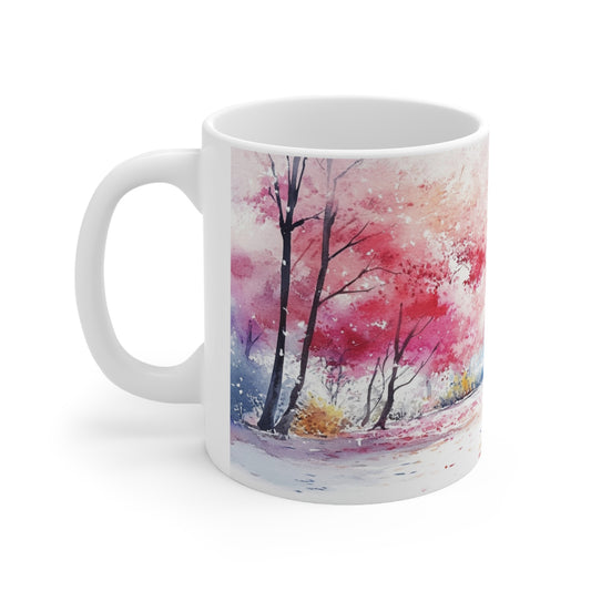 Keramisk Julekopp med Julemotiv #102 – Perfekt Gave til Kaffe, Te eller Kakao