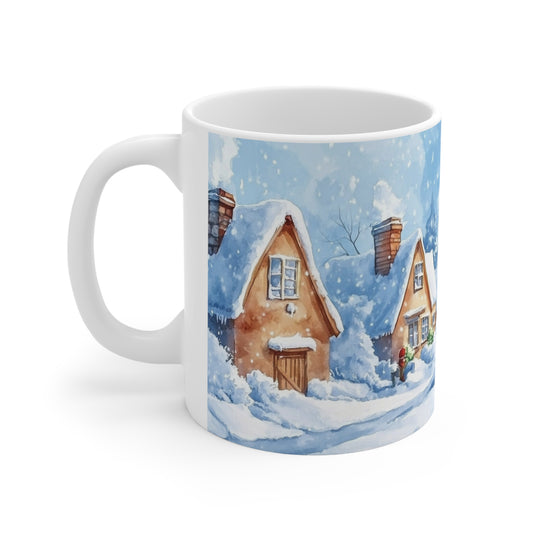 Keramisk Julekopp med Julemotiv #11 – Perfekt Gave til Kaffe, Te eller Kakao