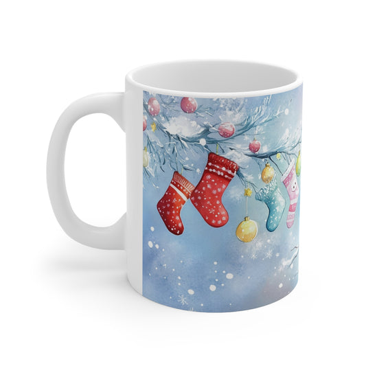 Keramisk Julekopp med Julemotiv #20 – Perfekt Gave til Kaffe, Te eller Kakao