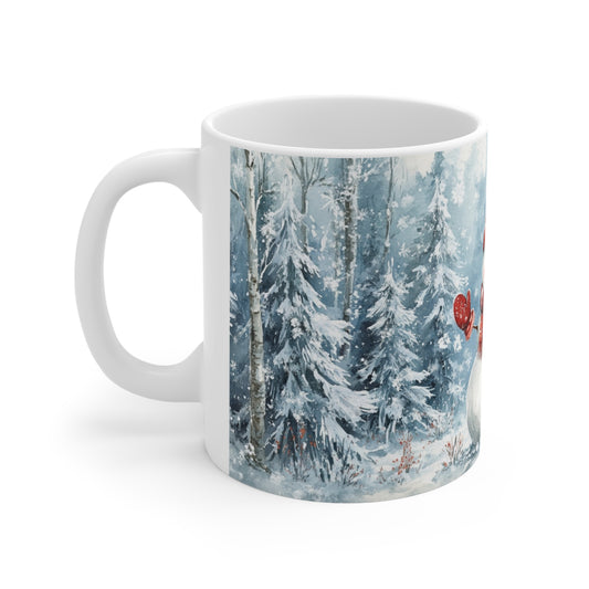 Keramisk Julekopp med Julemotiv #62 – Perfekt Gave til Kaffe, Te eller Kakao