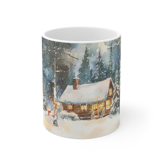 Keramisk Julekopp med Julemotiv #3 – Perfekt Gave til Kaffe, Te eller Kakao