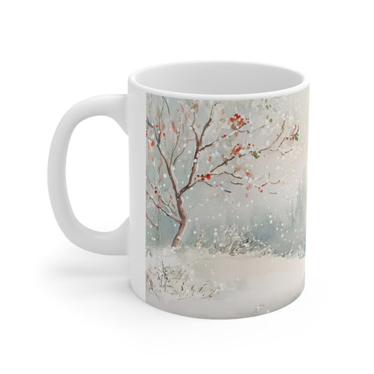 Keramisk Julekopp med Julemotiv #96 – Perfekt Gave til Kaffe, Te eller Kakao