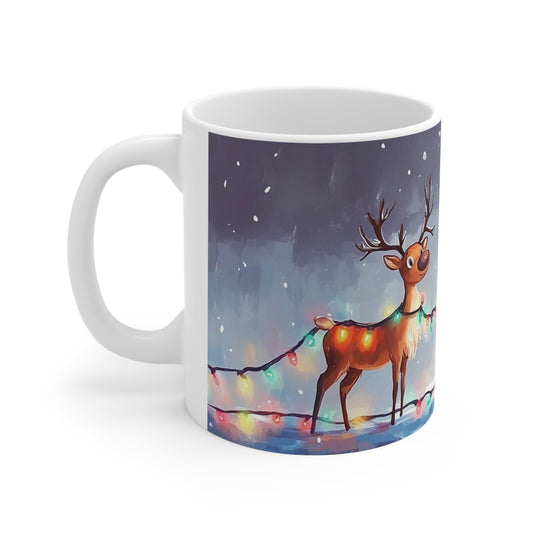 Keramisk Julekopp med Julemotiv #38 – Perfekt Gave til Kaffe, Te eller Kakao