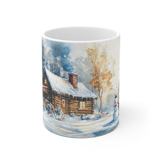 Keramisk Julekopp med Julemotiv #9 – Perfekt Gave til Kaffe, Te eller Kakao