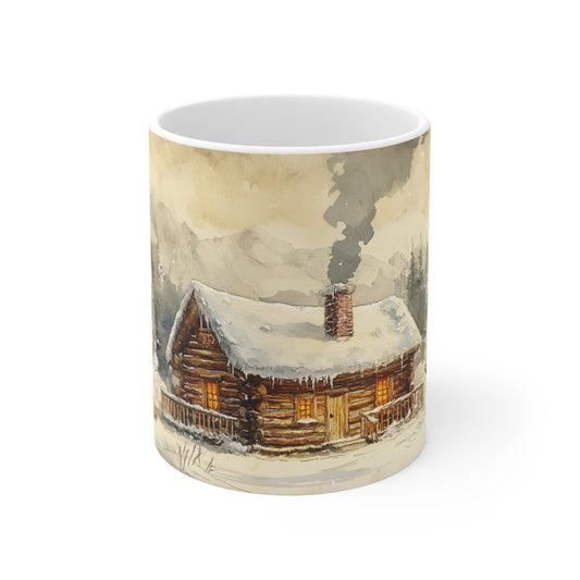 Keramisk Julekopp med Julemotiv #6 – Perfekt Gave til Kaffe, Te eller Kakao