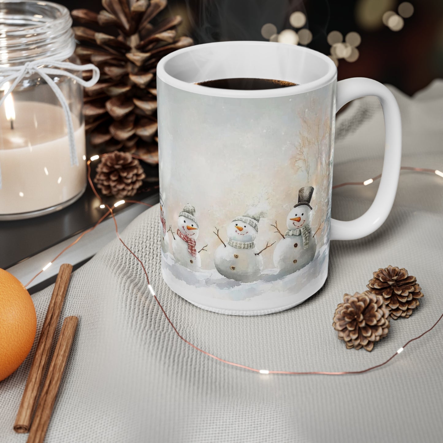 Keramisk Julekopp med Julemotiv #49 – Perfekt Gave til Kaffe, Te eller Kakao