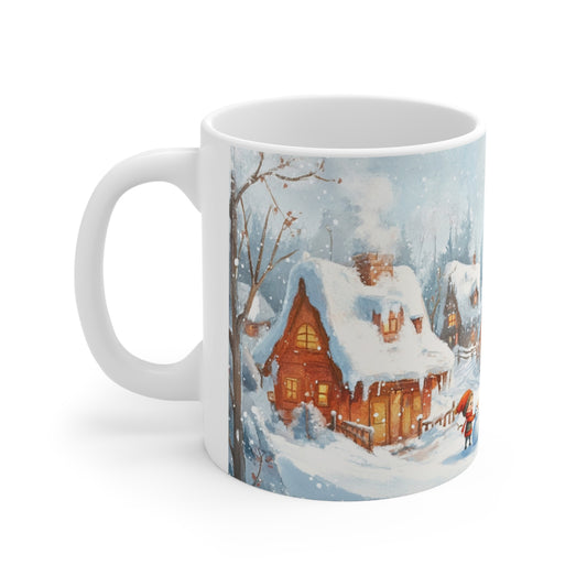 Keramisk Julekopp med Julemotiv #13 – Perfekt Gave til Kaffe, Te eller Kakao