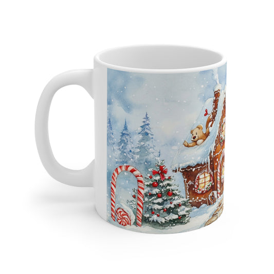 Keramisk Julekopp med Julemotiv #101 – Perfekt Gave til Kaffe, Te eller Kakao