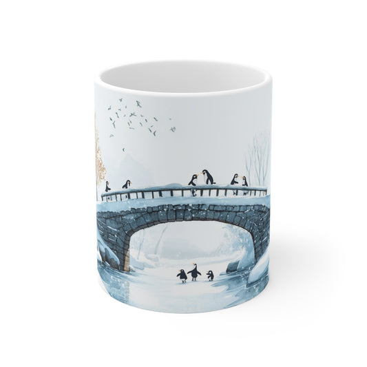 Keramisk Julekopp med Julemotiv #34 – Perfekt Gave til Kaffe, Te eller Kakao