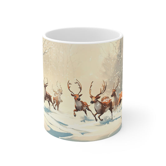 Keramisk Julekopp med Julemotiv #45 – Perfekt Gave til Kaffe, Te eller Kakao