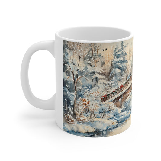 Keramisk Julekopp med Julemotiv #35 – Perfekt Gave til Kaffe, Te eller Kakao