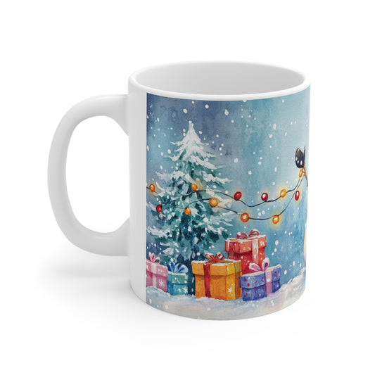 Keramisk Julekopp med Julemotiv #71 – Perfekt Gave til Kaffe, Te eller Kakao