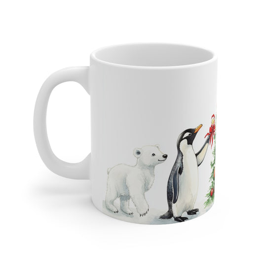 Keramisk Julekopp med Julemotiv #56 – Perfekt Gave til Kaffe, Te eller Kakao