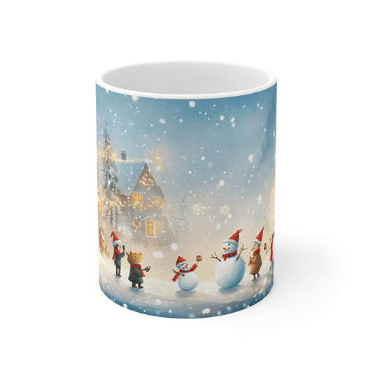 Keramisk Julekopp med Julemotiv #90 – Perfekt Gave til Kaffe, Te eller Kakao