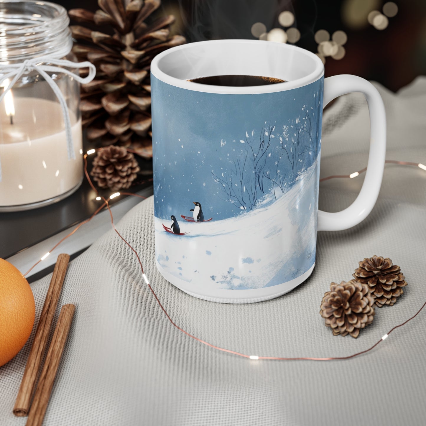 Keramisk Julekopp med Julemotiv #85 – Perfekt Gave til Kaffe, Te eller Kakao