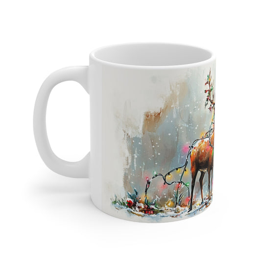 Keramisk Julekopp med Julemotiv #36 – Perfekt Gave til Kaffe, Te eller Kakao