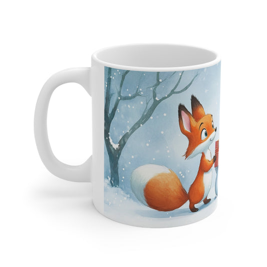 Keramisk Julekopp med Julemotiv #18 – Perfekt Gave til Kaffe, Te eller Kakao