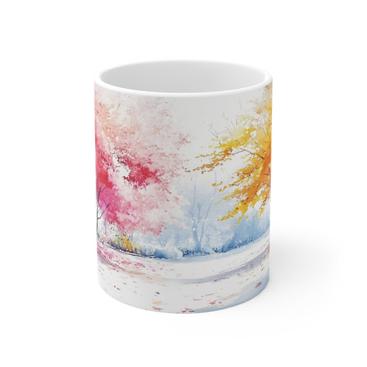 Keramisk Julekopp med Julemotiv #102 – Perfekt Gave til Kaffe, Te eller Kakao