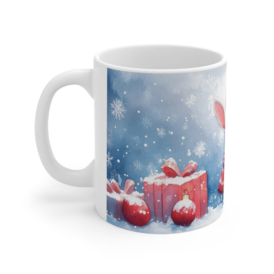 Keramisk Julekopp med Julemotiv #87 – Perfekt Gave til Kaffe, Te eller Kakao