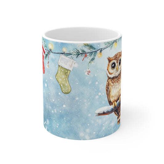 Keramisk Julekopp med Julemotiv #22 – Perfekt Gave til Kaffe, Te eller Kakao