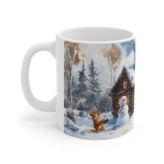 Keramisk Julekopp med Julemotiv #10 – Perfekt Gave til Kaffe, Te eller Kakao