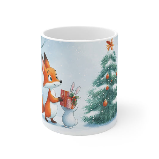 Keramisk Julekopp med Julemotiv #18 – Perfekt Gave til Kaffe, Te eller Kakao