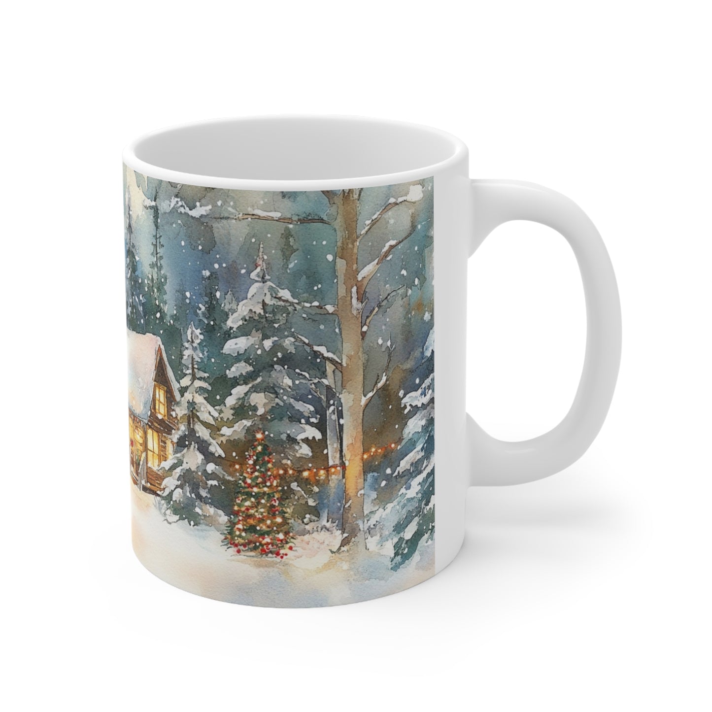 Keramisk Julekopp med Julemotiv #3 – Perfekt Gave til Kaffe, Te eller Kakao