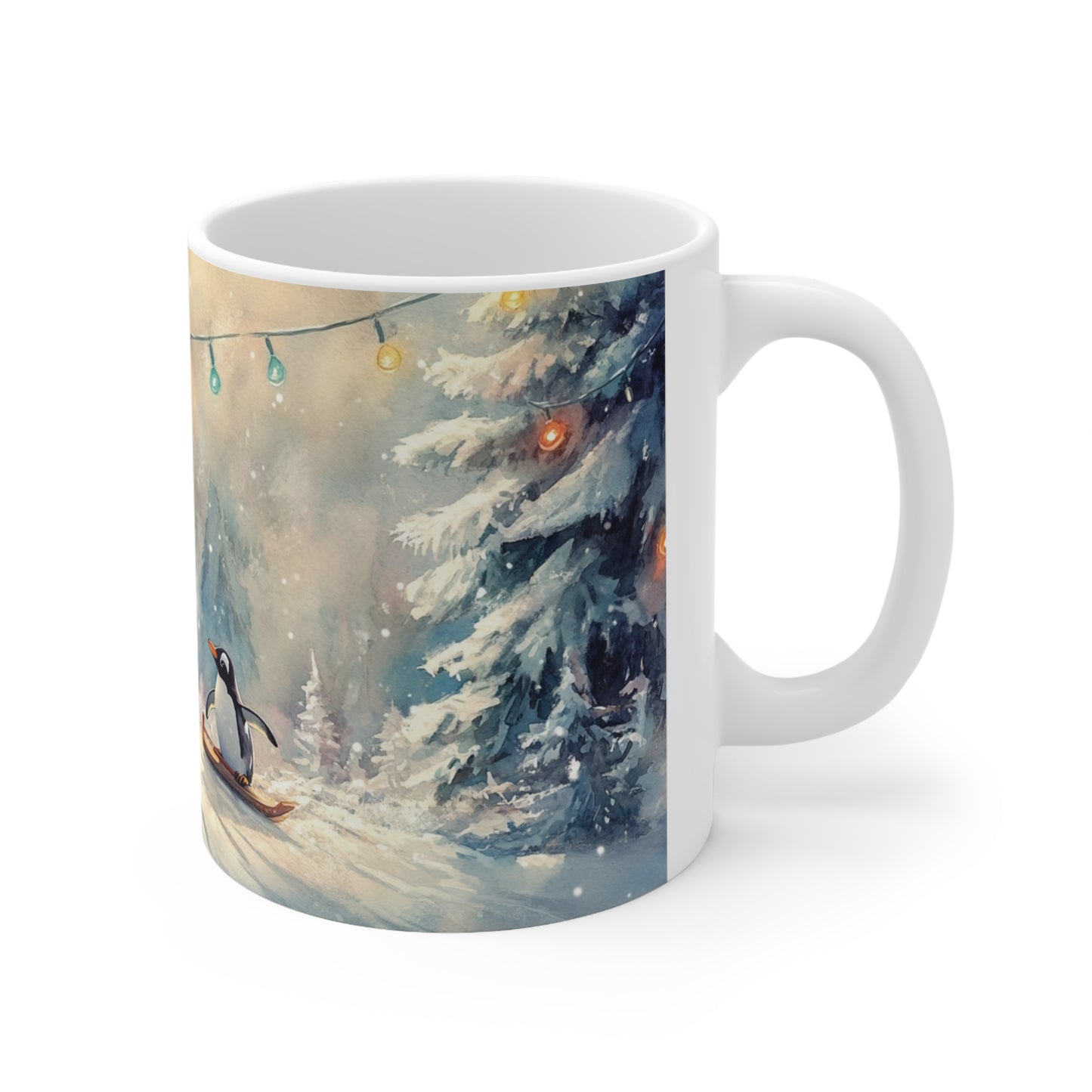 Keramisk Julekopp med Julemotiv #74 – Perfekt Gave til Kaffe, Te eller Kakao