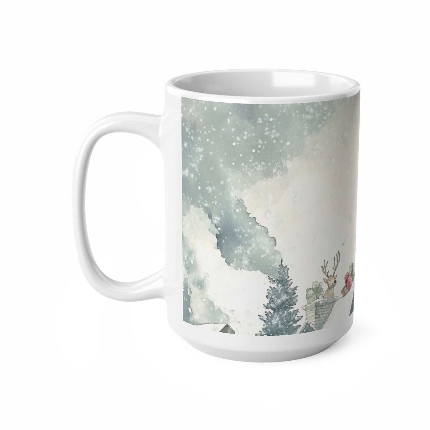 Keramisk Julekopp med Julemotiv #83 – Perfekt Gave til Kaffe, Te eller Kakao