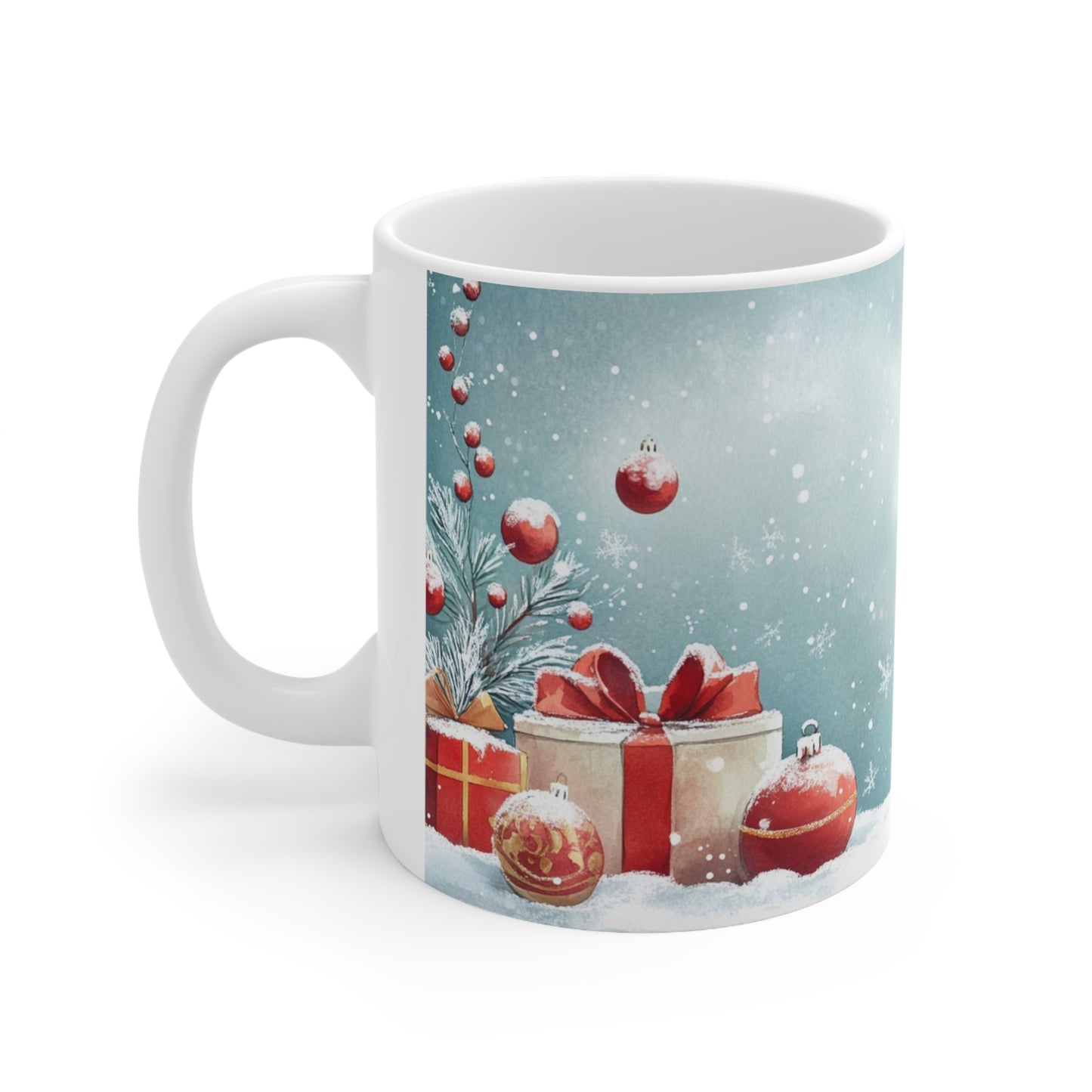 Keramisk Julekopp med Julemotiv #88 – Perfekt Gave til Kaffe, Te eller Kakao