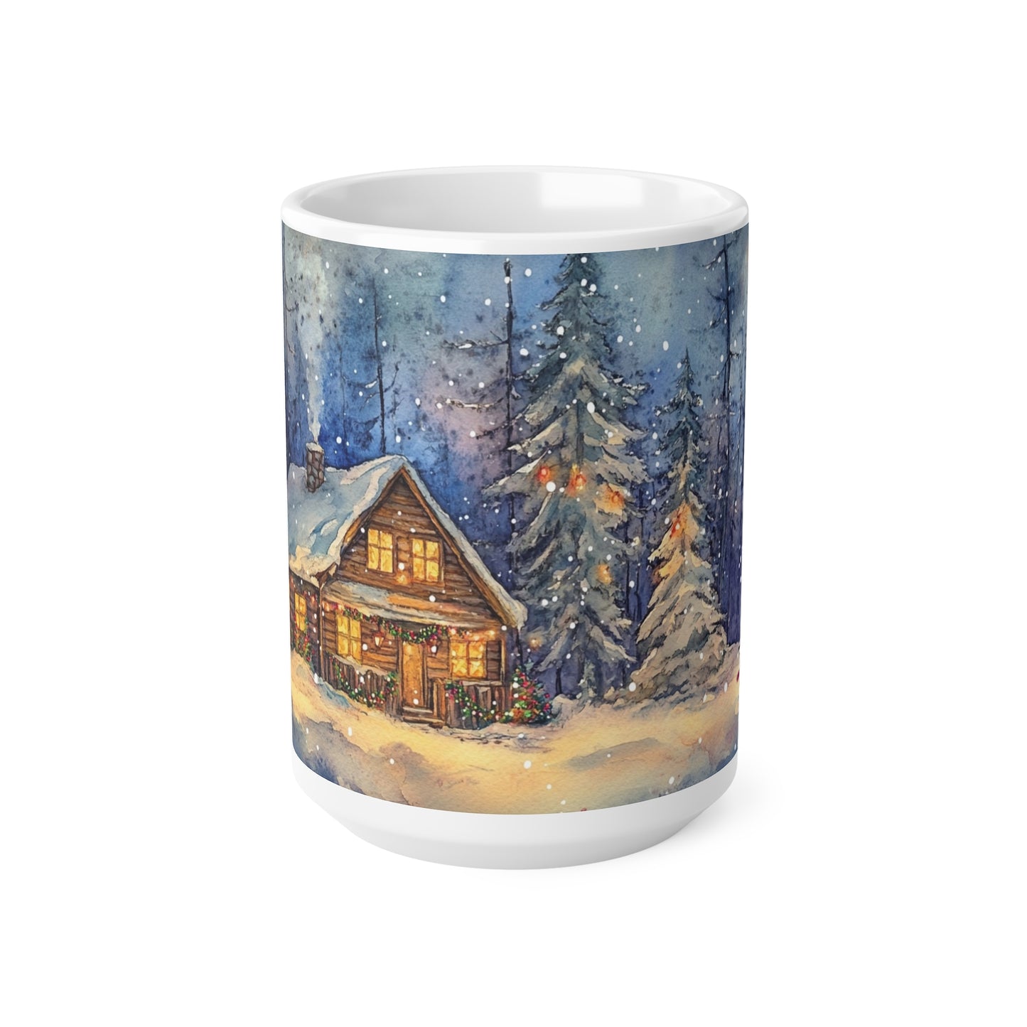 Keramisk Julekopp med Julemotiv #4 – Perfekt Gave til Kaffe, Te eller Kakao