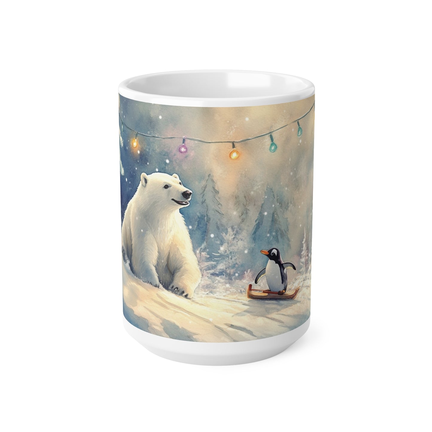 Keramisk Julekopp med Julemotiv #74 – Perfekt Gave til Kaffe, Te eller Kakao