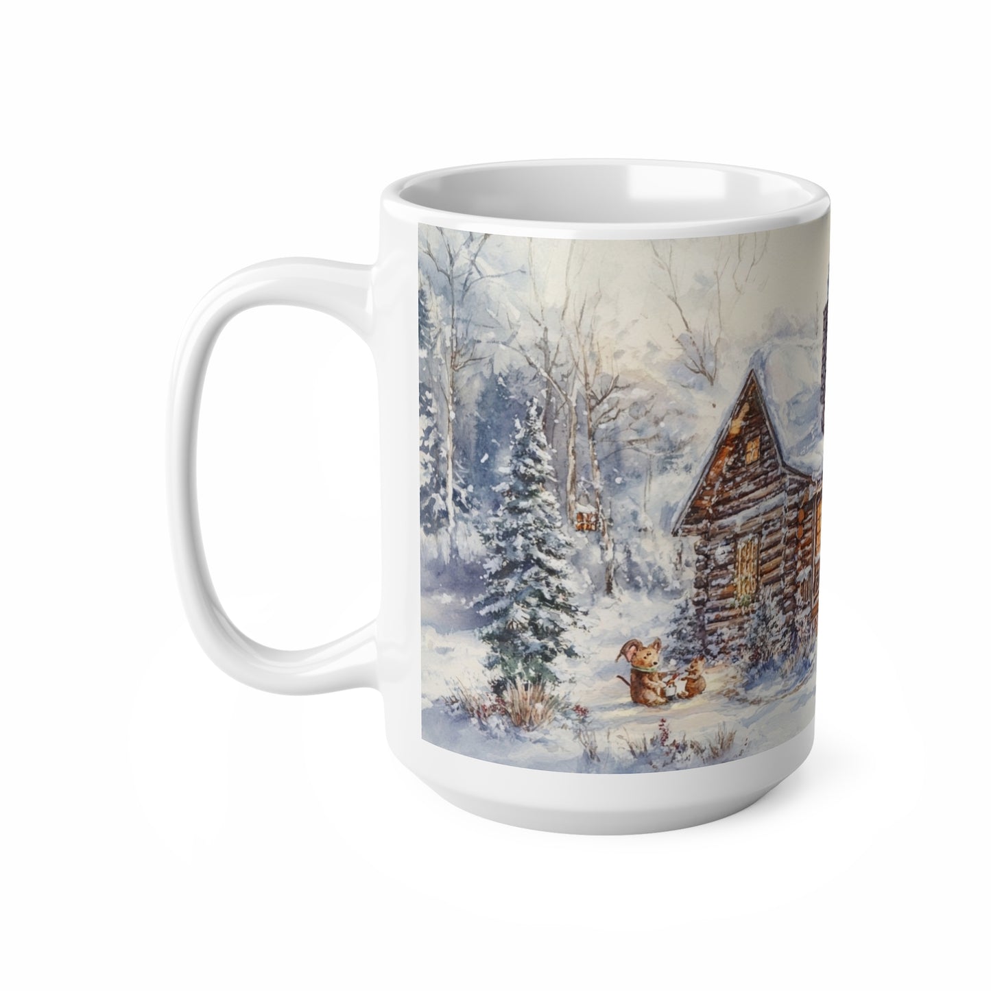 Keramisk Julekopp med Julemotiv #12 – Perfekt Gave til Kaffe, Te eller Kakao