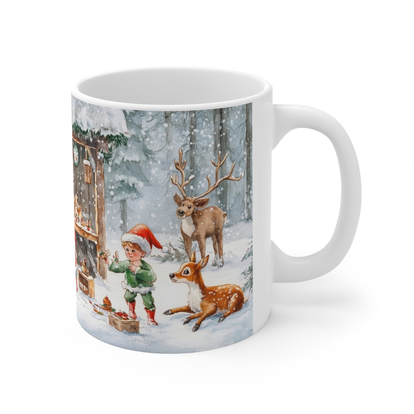 Keramisk Julekopp med Julemotiv #52 – Perfekt Gave til Kaffe, Te eller Kakao