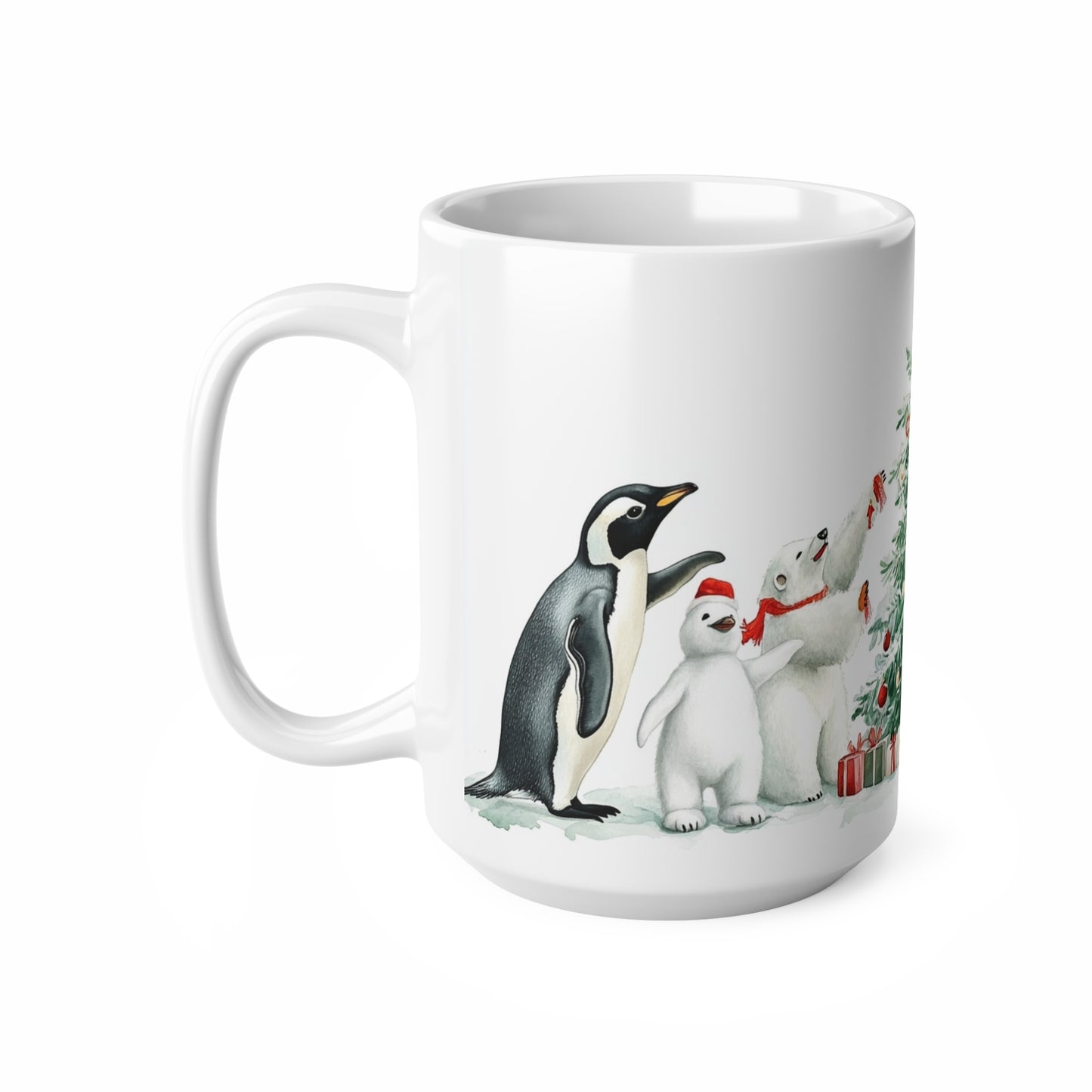 Keramisk Julekopp med Julemotiv #55 – Perfekt Gave til Kaffe, Te eller Kakao