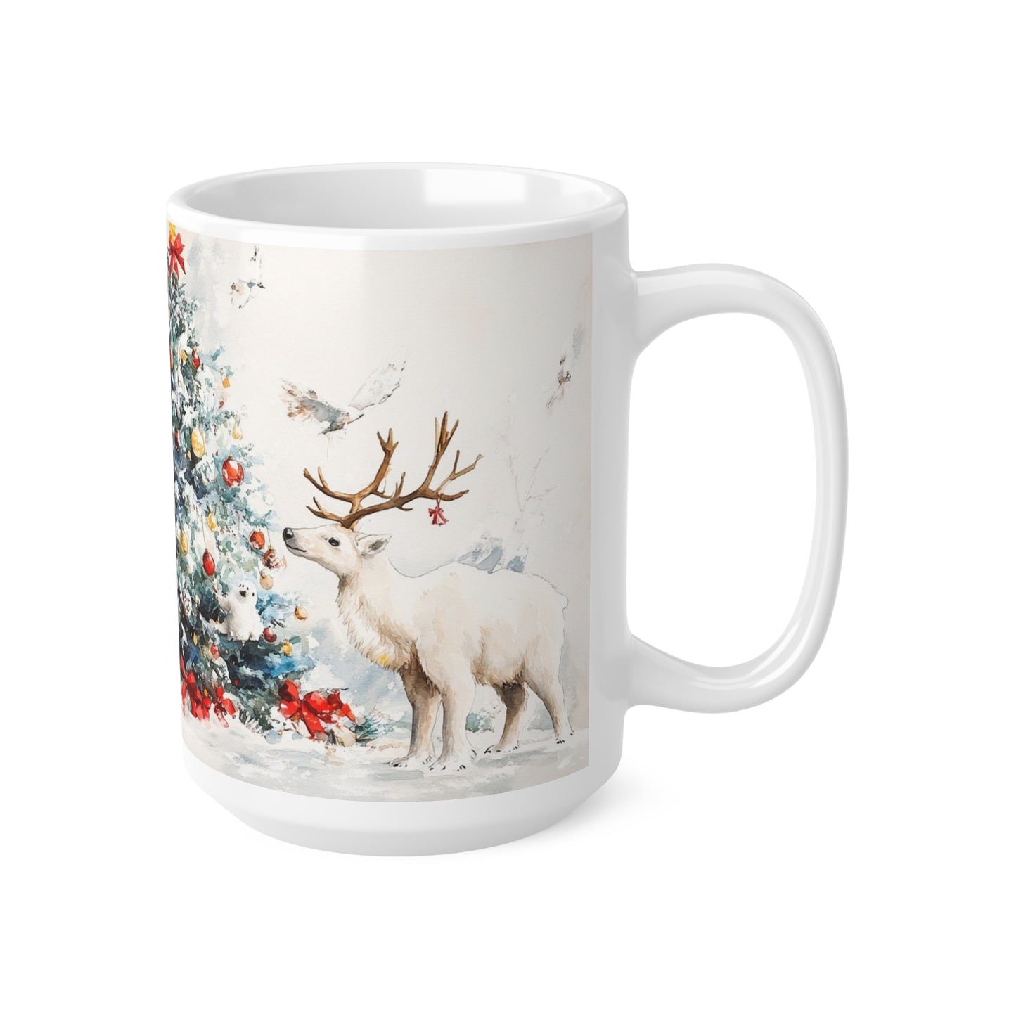 Keramisk Julekopp med Julemotiv #54 – Perfekt Gave til Kaffe, Te eller Kakao