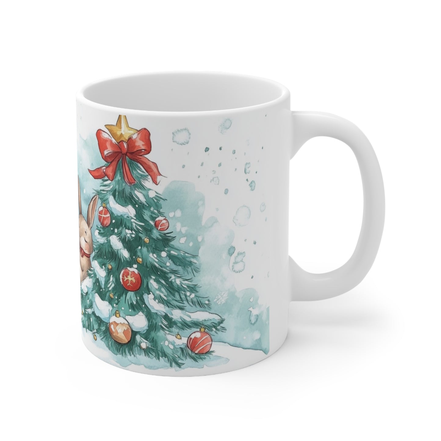 Keramisk Julekopp med Julemotiv #19 – Perfekt Gave til Kaffe, Te eller Kakao