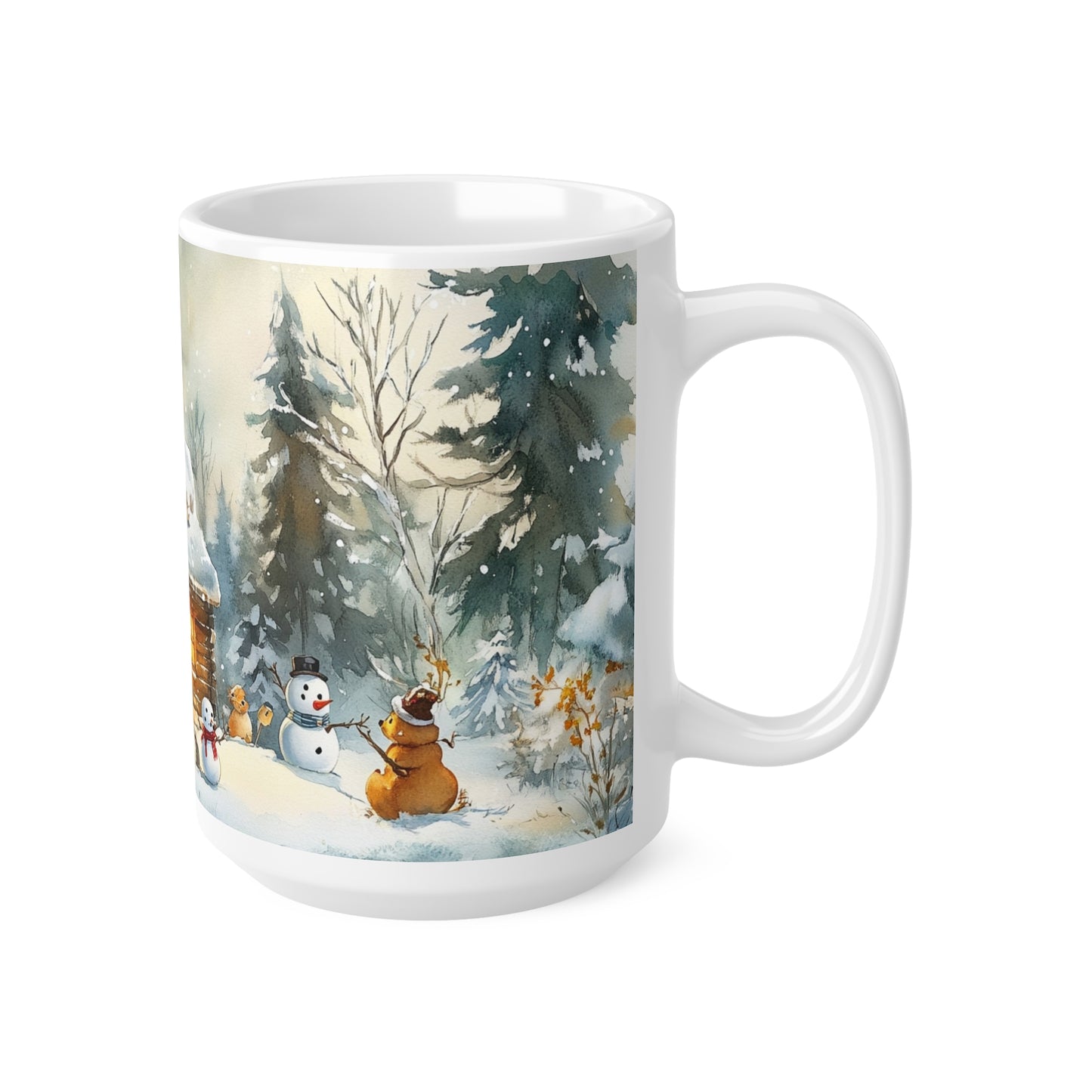 Keramisk Julekopp med Julemotiv #8 – Perfekt Gave til Kaffe, Te eller Kakao