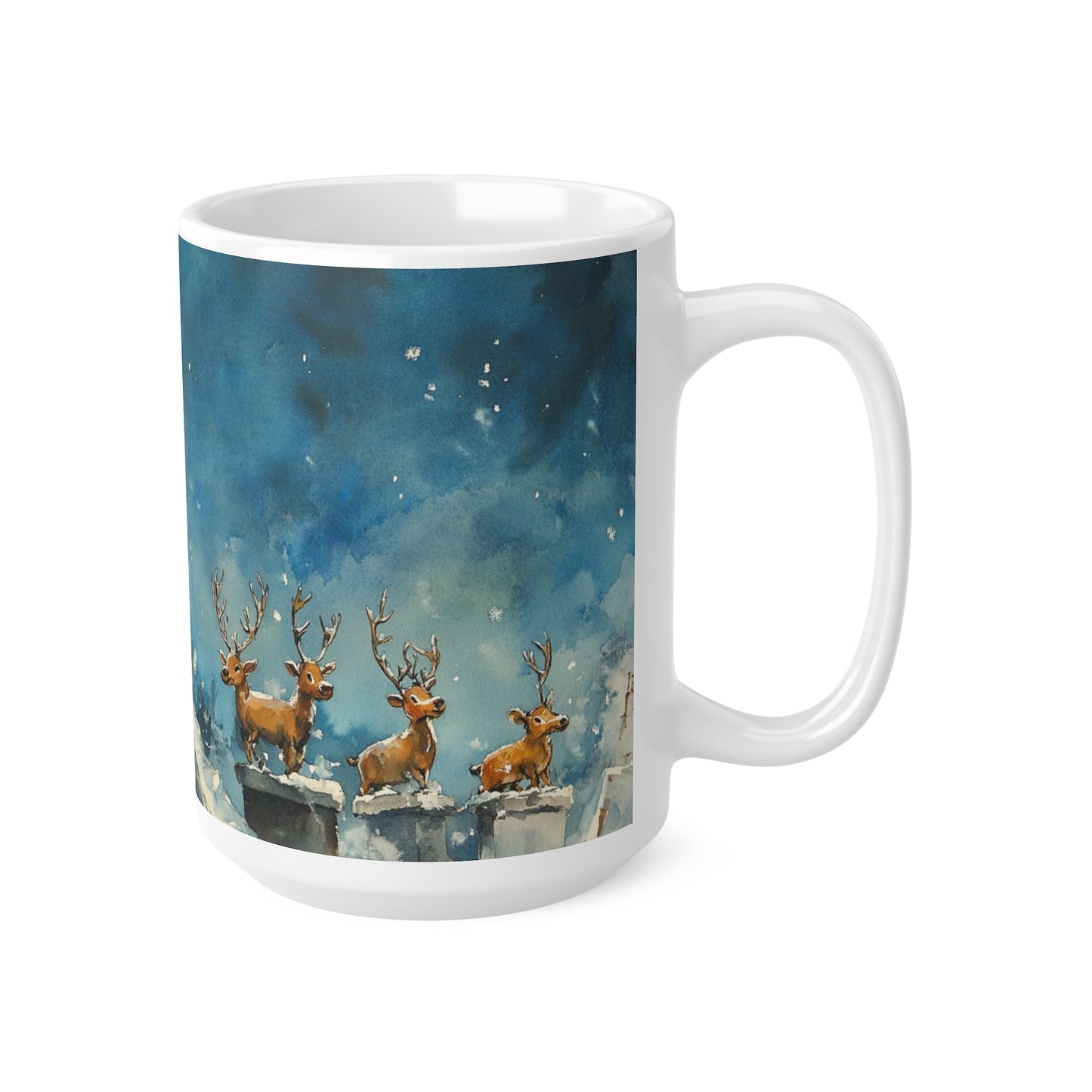 Keramisk Julekopp med Julemotiv #82 – Perfekt Gave til Kaffe, Te eller Kakao