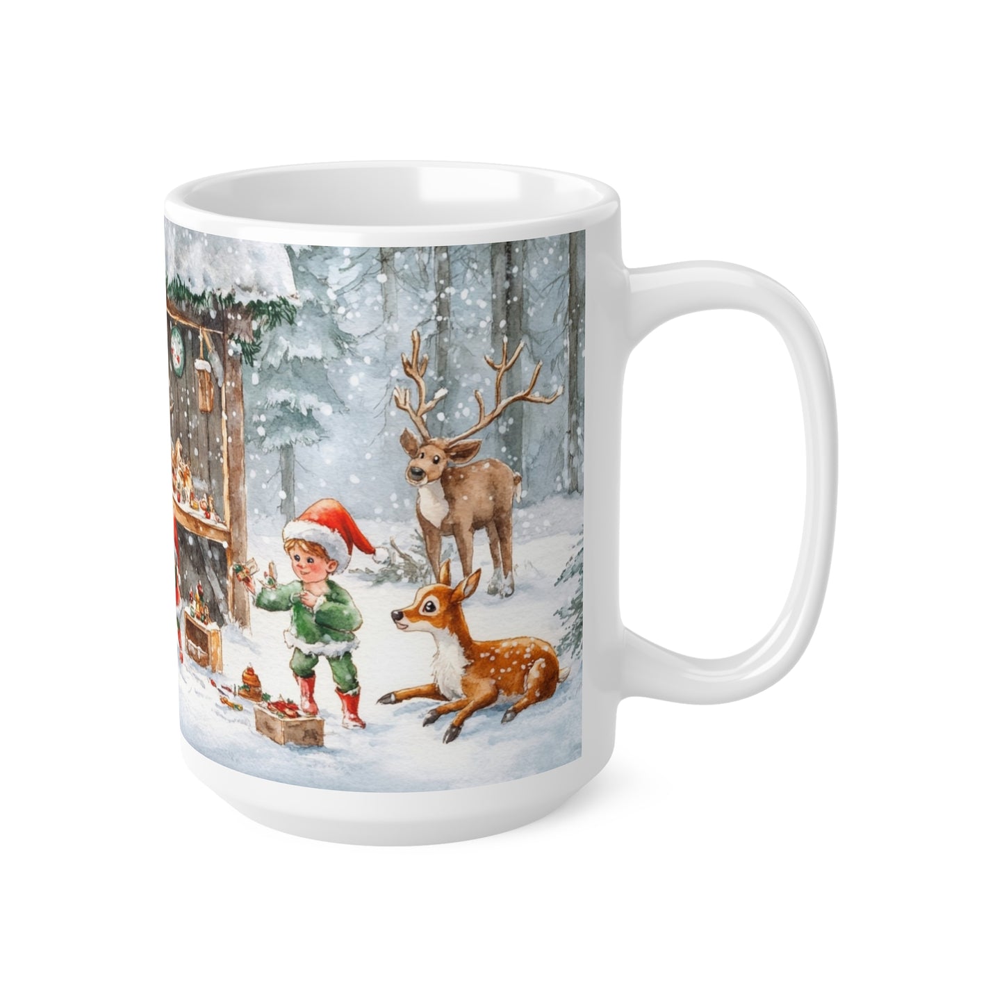 Keramisk Julekopp med Julemotiv #52 – Perfekt Gave til Kaffe, Te eller Kakao