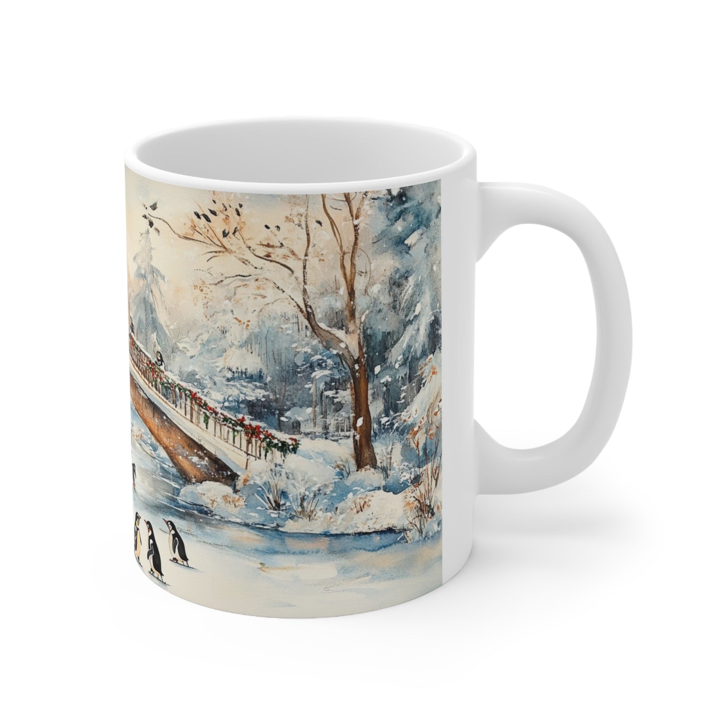 Keramisk Julekopp med Julemotiv #35 – Perfekt Gave til Kaffe, Te eller Kakao