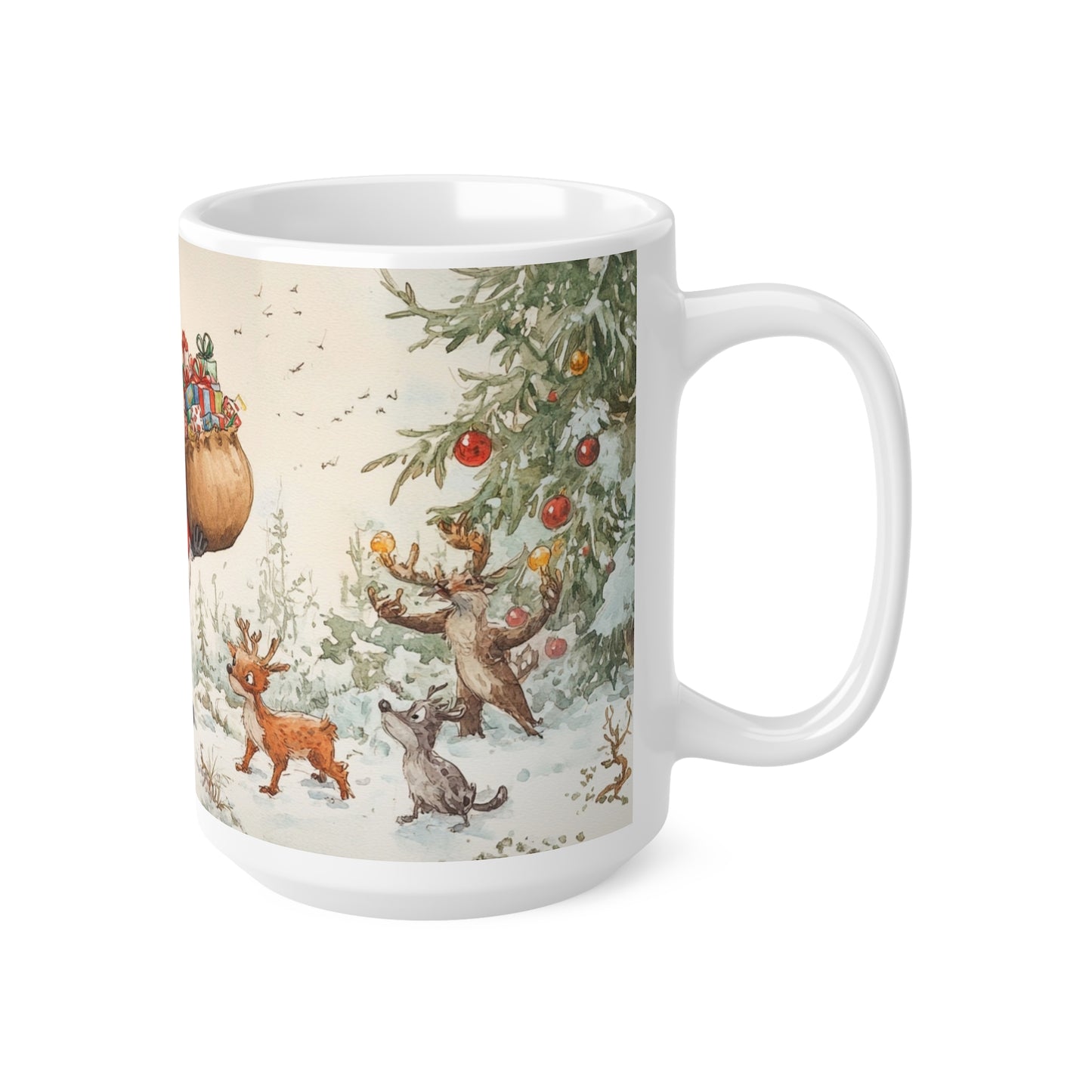 Keramisk Julekopp med Julemotiv #68 – Perfekt Gave til Kaffe, Te eller Kakao