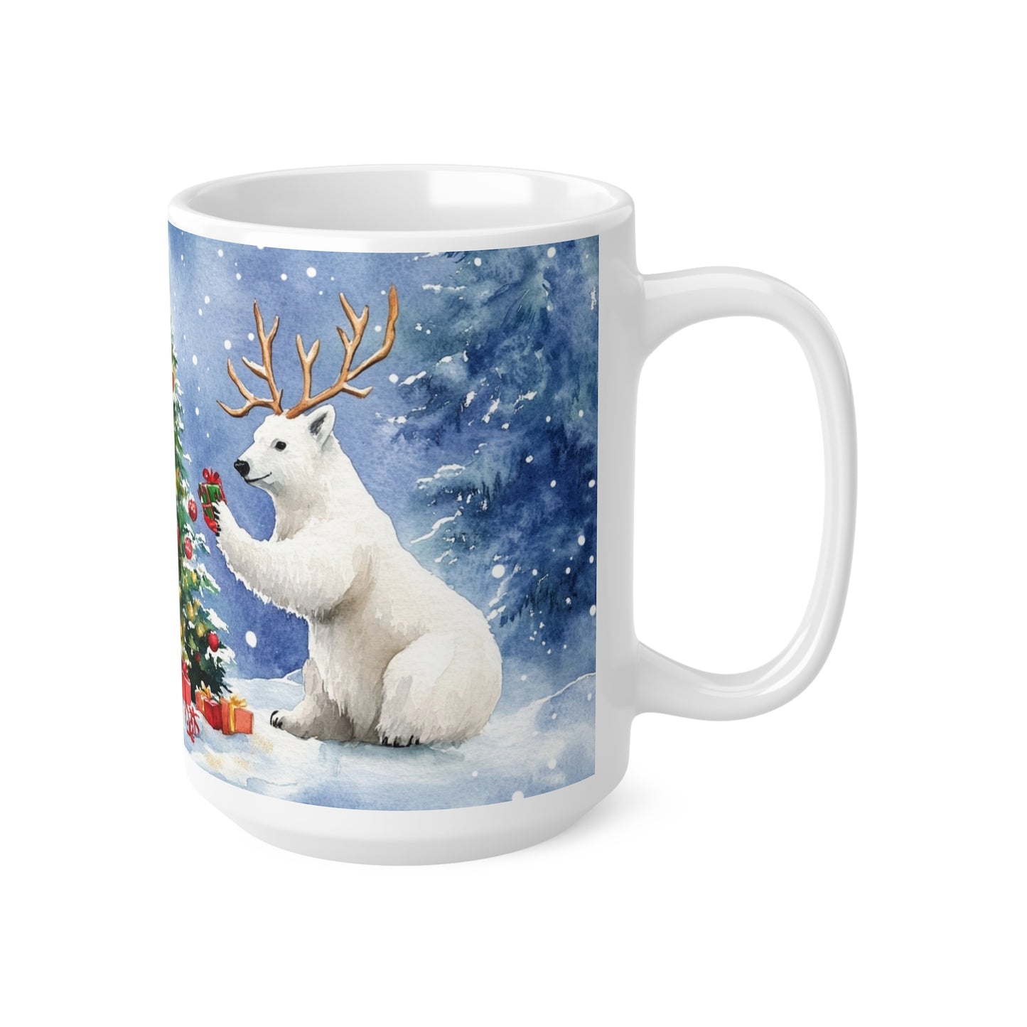 Keramisk Julekopp med Julemotiv #57 – Perfekt Gave til Kaffe, Te eller Kakao