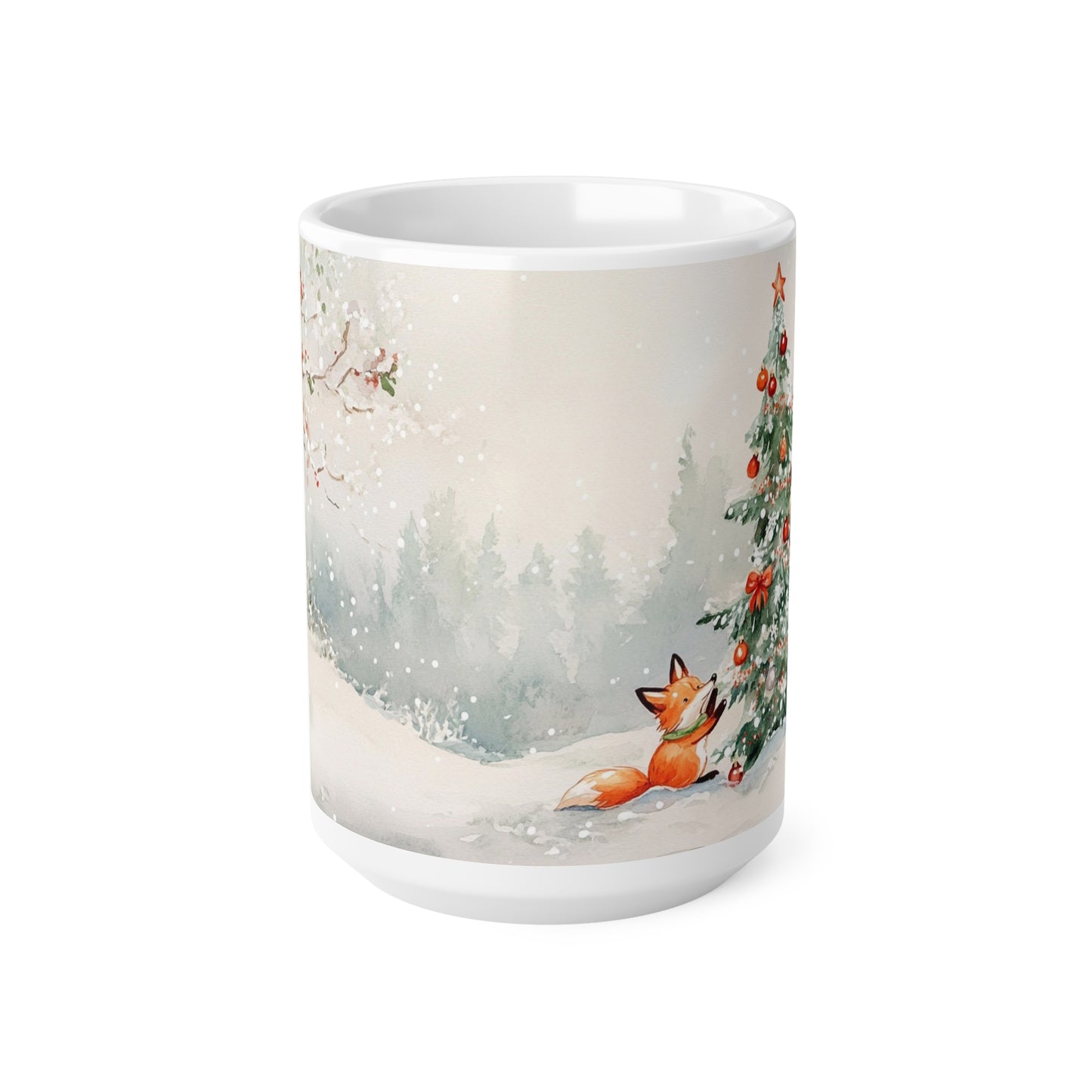 Keramisk Julekopp med Julemotiv #96 – Perfekt Gave til Kaffe, Te eller Kakao