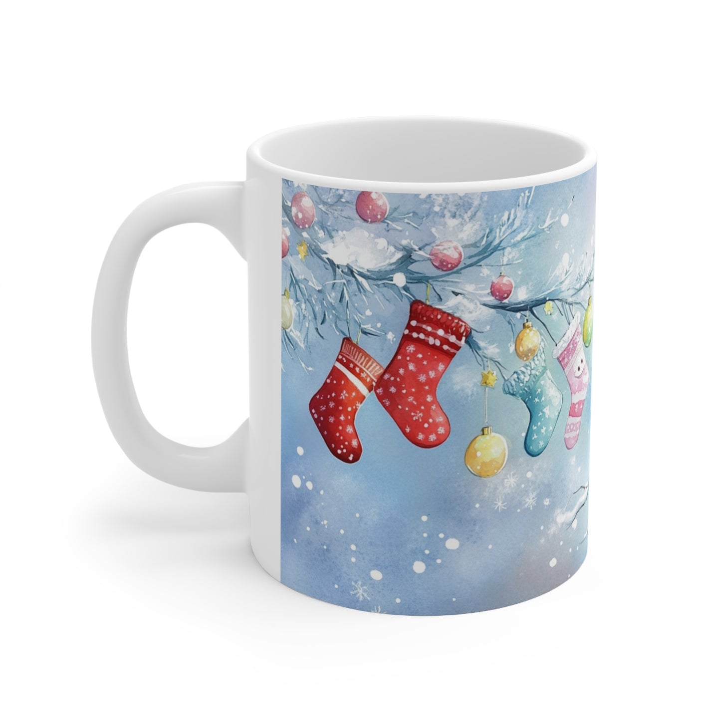 Keramisk Julekopp med Julemotiv #20 – Perfekt Gave til Kaffe, Te eller Kakao