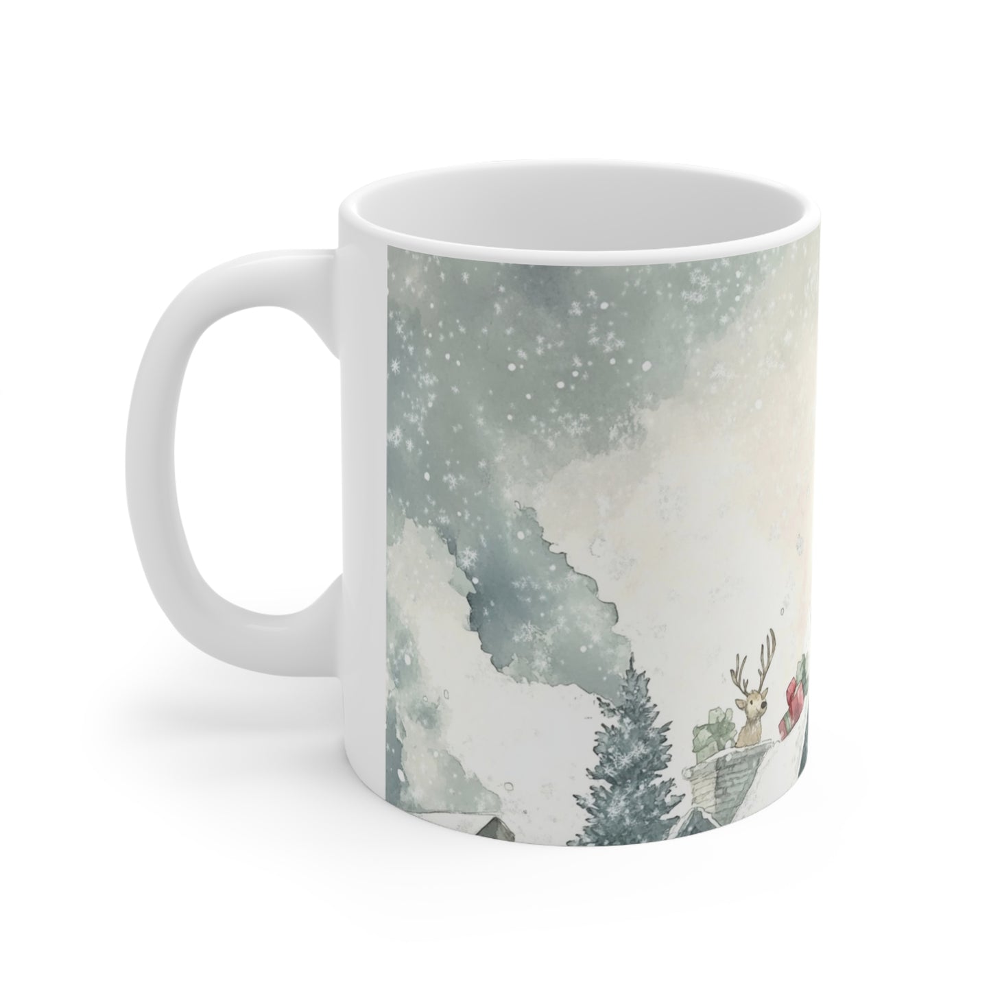 Keramisk Julekopp med Julemotiv #83 – Perfekt Gave til Kaffe, Te eller Kakao