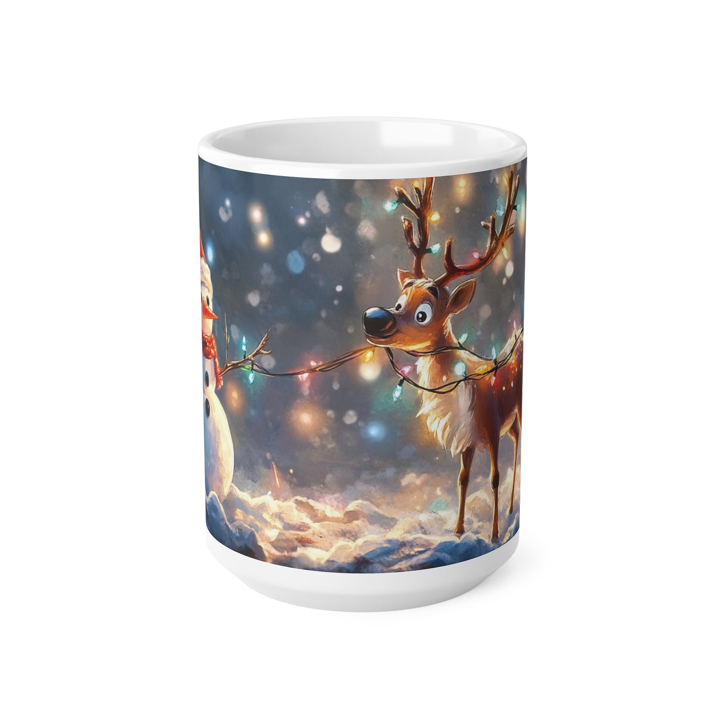 Keramisk Julekopp med Julemotiv #37 – Perfekt Gave til Kaffe, Te eller Kakao