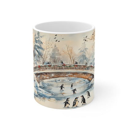 Keramisk Julekopp med Julemotiv #35 – Perfekt Gave til Kaffe, Te eller Kakao