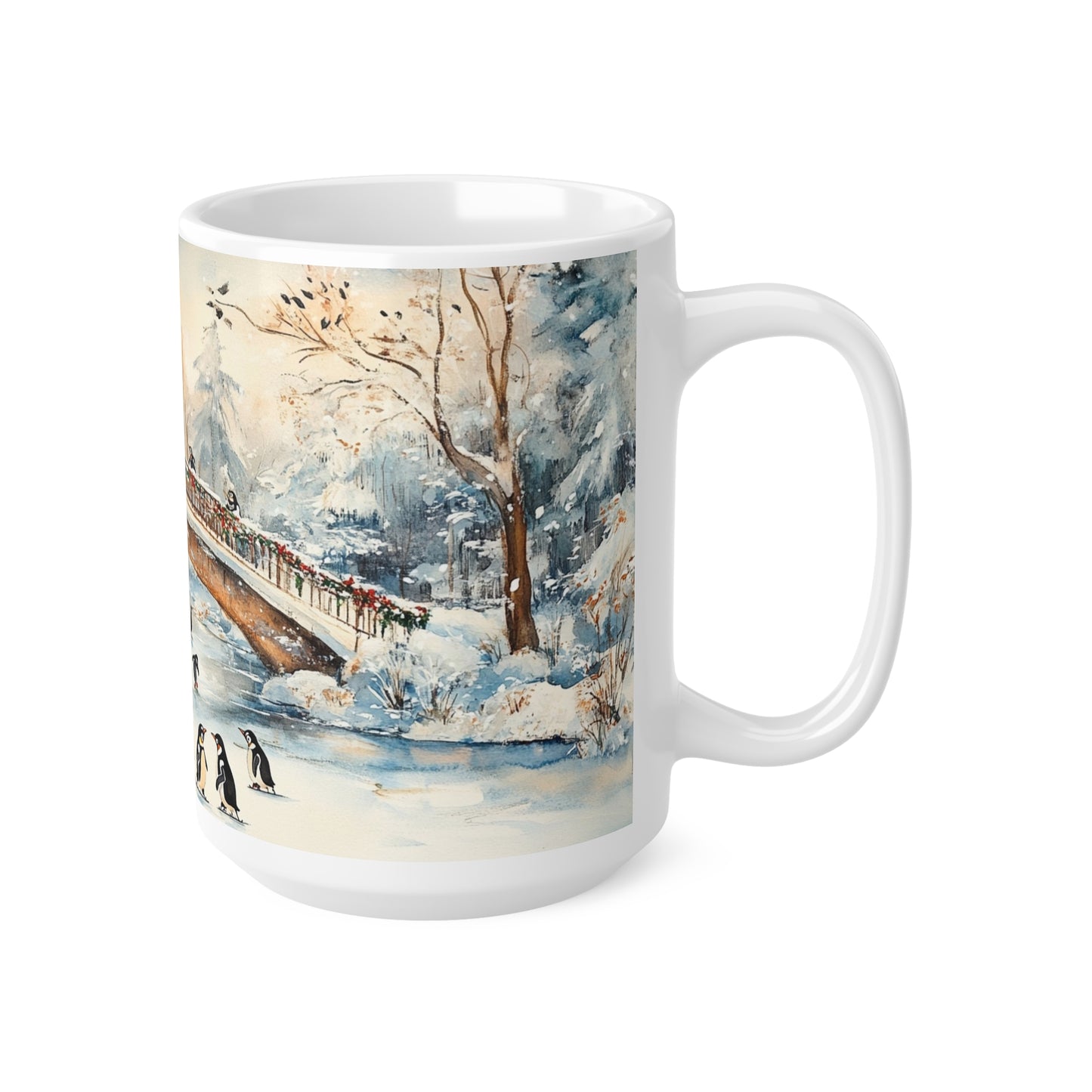 Keramisk Julekopp med Julemotiv #35 – Perfekt Gave til Kaffe, Te eller Kakao