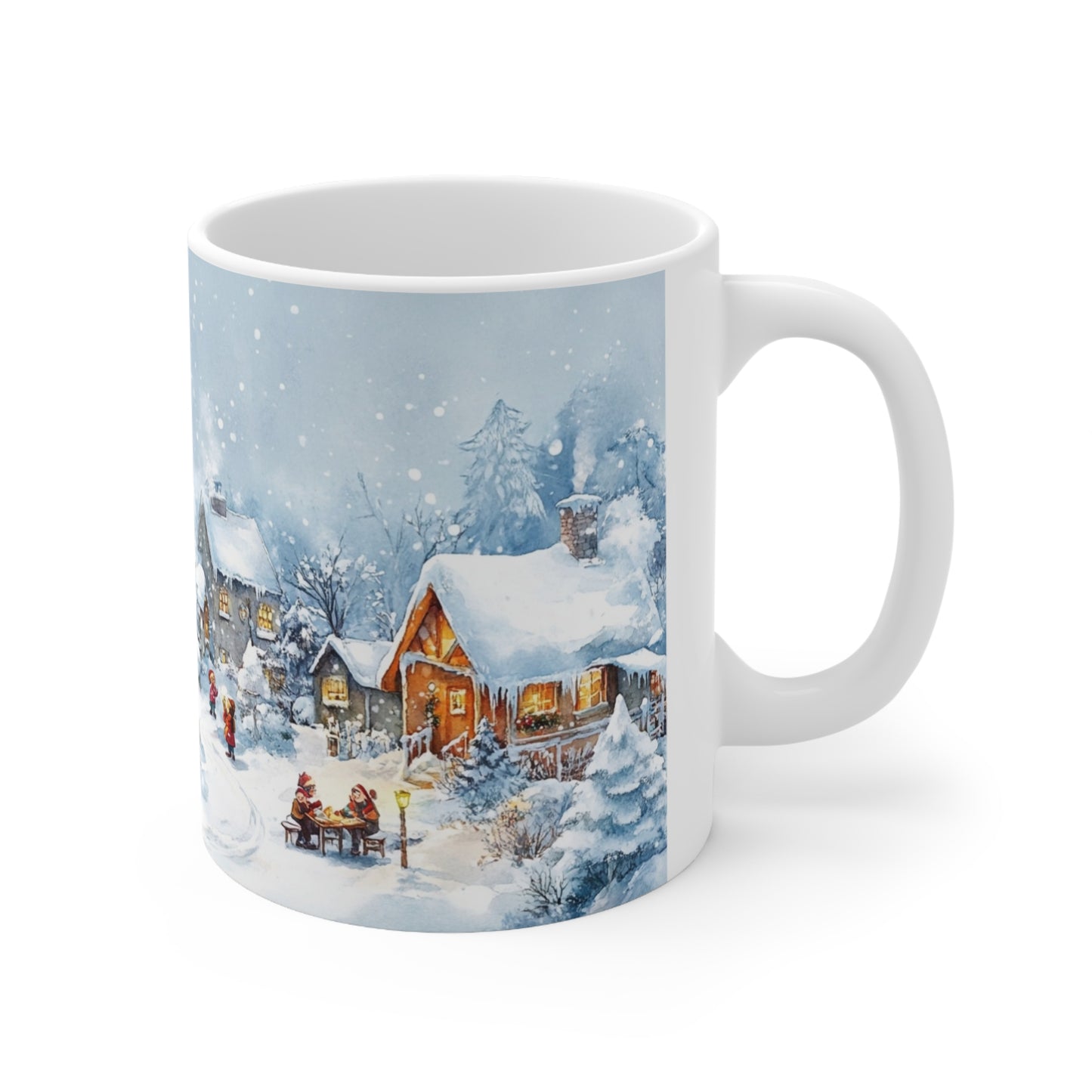 Keramisk Julekopp med Julemotiv #14 – Perfekt Gave til Kaffe, Te eller Kakao